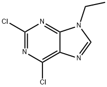 9H-?Purine, 2,?6-?dichloro-?9-?ethyl- Struktur