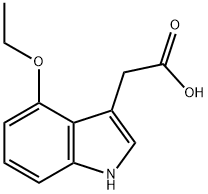 1H-Indole-3-aceticacid,4-ethoxy-(9CI) Struktur