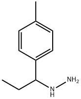 1-(1-p-tolylpropyl)hydrazine Struktur