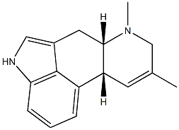 (5α)-8,9-Didehydro-6,8-dimethylergoline Struktur