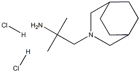 3-Azabicyclo[3.2.2]nonane-3-ethanaMine, a,a-diMethyl-, (Hydrochloride) (1:2) Struktur