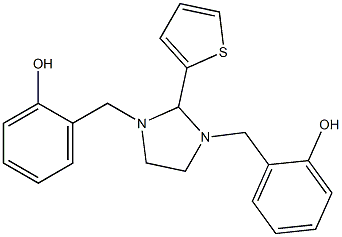 1,3-Disalicyl-2-(2-thienyl)imidazolidine Struktur