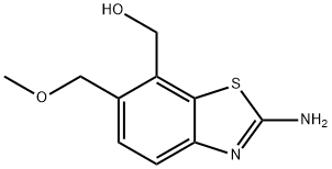 7-Benzothiazolemethanol,2-amino-6-(methoxymethyl)-(9CI) Struktur