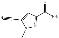 1H-Pyrazole-3-carboxamide,5-cyano-1-methyl-(9CI) Struktur