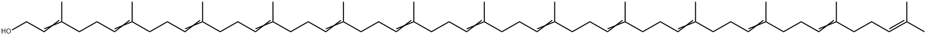 3,7,11,15,19,23,27,31,35,39,43,47,51-Tridecamethyl-2,6,10,14,18,22,26,30,34,38,42,46,50-dopentacontatridecen-1-ol Struktur