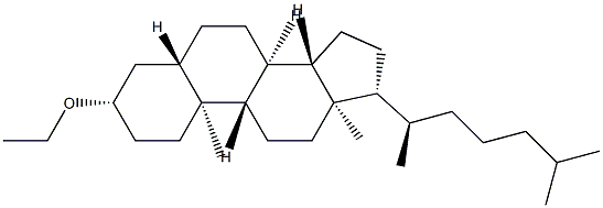 3β-Ethoxy-5α-cholestane Struktur