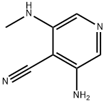 4-Pyridinecarbonitrile,3-amino-5-(methylamino)-(9CI) Struktur