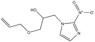 α-Allyloxymethyl-2-nitro-1H-imidazole-1-ethanol Struktur