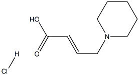 (2E)-4-(1-Piperidinyl]-2-butenoic acid hydrochloride Structure