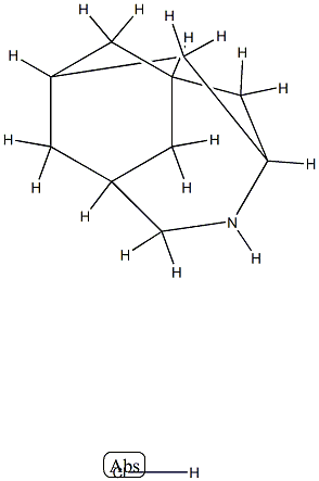 4-Azatricyclo[4.3.1.13,8]undecane,hydrochloride (1:1) Struktur