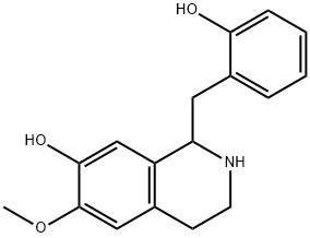 1,2,3,4-Tetrahydro-6-methoxy-1-salicyl-7-isoquinolinol Struktur