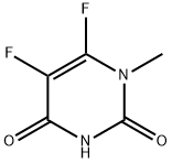 2,4(1H,3H)-Pyrimidinedione,5,6-difluoro-1-methyl-(9CI) Struktur