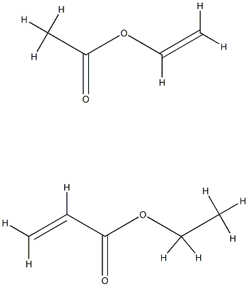 2-Propenoic acid, ethyl ester, polymer with ethenyl acetate Struktur