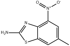 2-Benzothiazolamine,6-methyl-4-nitro-(9CI) Struktur