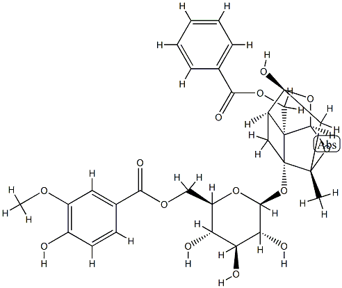 Mudanpioside J Struktur