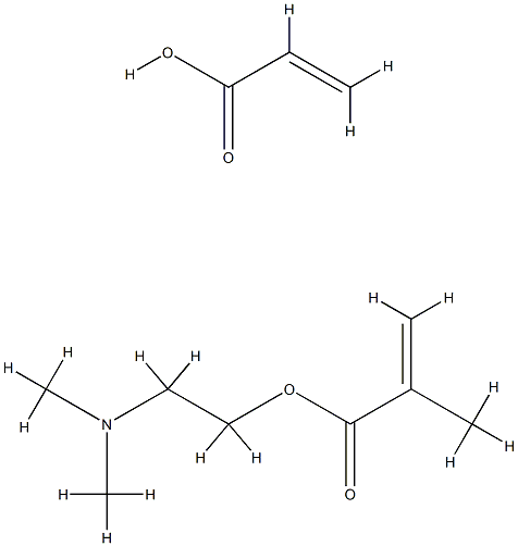 2-(Dimethylamino)ethyl 2-methyl-2-propenoate polymer with 2-propenoic acid Struktur