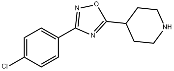 3-(4-chlorophenyl)-5-(piperidin-4-yl)-1,2,4-oxadiazole Struktur