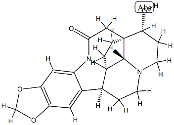 17,18-Dihydro-17β-hydroxy-10,11-[methylenebis(oxy)]schizogalan-14-one Struktur