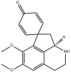 (8'aR)-2',3',8',8'a-Tetrahydro-5',6'-dimethoxyspiro[2,5-cyclohexadiene-1,7'(1'H)-cyclopenta[ij]isoquinoline]-4-one Struktur