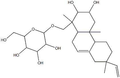 [(13S)-2α,3β-Dihydroxy-7,15-pimaradien-19-yl]β-D-altropyranoside Struktur