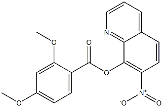 7-Nitro-8-quinolinyl=2,4-dimethoxybenzoate Struktur