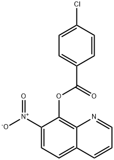 7-Nitro-8-quinolyl=p-chlorobenzoate Struktur