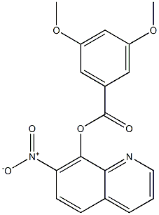 7-Nitro-8-quinolinyl=3,5-dimethoxybenzoate Struktur