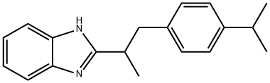 2-[2-(4-isopropylphenyl)-1-methylethyl]-1H-benzimidazole Struktur