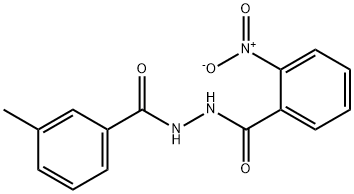 N'-(3-methylbenzoyl)-2-nitrobenzohydrazide Struktur