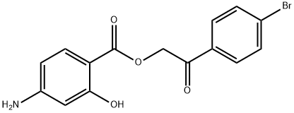 2-(4-bromophenyl)-2-oxoethyl 4-amino-2-hydroxybenzoate Struktur