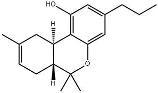 propyl-delta(8)-tetrahydrocannabinol Struktur