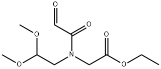 [(2,2-Dimethoxy-ethylaminooxalyl)-amino]-acetic acid ethyl ester Struktur