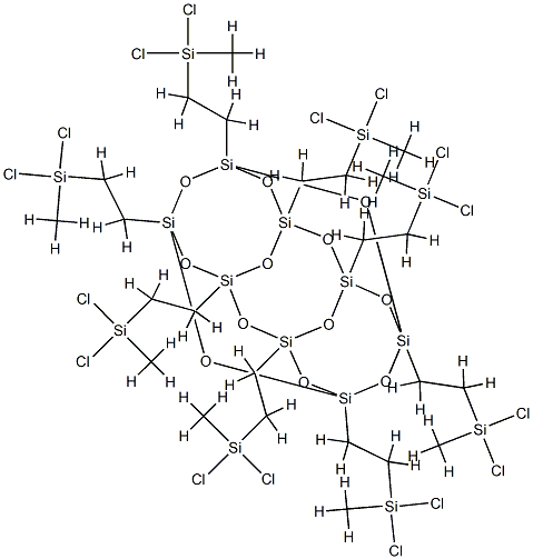 PSS-OCTA(2-DICHLOROMETHYLSILYLETHYL) SU& Struktur