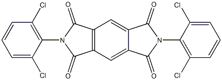 2,6-Bis(2,6-dichlorophenyl)benzo[1,2-c:4,5-c']dipyrrole-1,3,5,7(2H,6H)-tetrone Struktur