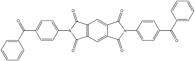 N,N'-Bis(4-benzoylphenyl)-1,2:4,5-benzenebisdicarboximide Struktur