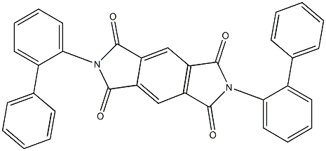 2,6-Di(2-biphenylyl)benzo[1,2-c:4,5-c']dipyrrole-1,3,5,7(2H,6H)-tetrone Struktur