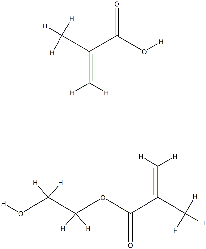 POLY(2-HYDROXYETHYL METHACRYLATE/METHACRYLIC ACID) Struktur