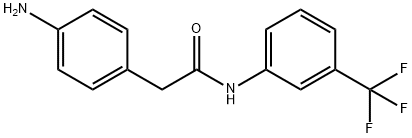 2-(4-aminophenyl)-N-[3-(trifluoromethyl)phenyl]acetamide Struktur