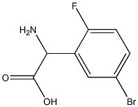 amino(5-bromo-2-fluorophenyl)acetic acid Struktur