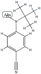 tert-Butyl p-cyanophenyl nitroxide radical Struktur