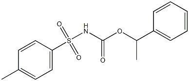 N-Tosylcarbamic acid α-methylbenzyl ester Struktur