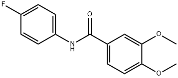 N-(4-fluorophenyl)-3,4-dimethoxybenzamide Struktur