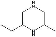 2-Ethyl-6-methyl-piperazine Struktur