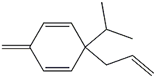 1,4-Cyclohexadiene,6-methylene-3-(1-methylethyl)-3-(2-propenyl)-(9CI) Struktur