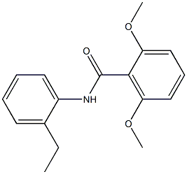 N-(2-ethylphenyl)-2,6-dimethoxybenzamide Struktur