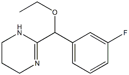 3,4,5,6-Tetrahydro-2-(α-ethoxy-3-fluorobenzyl)pyrimidine Struktur