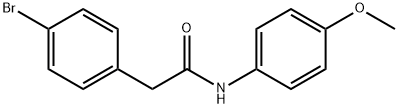 2-(4-bromophenyl)-N-(4-methoxyphenyl)acetamide Struktur