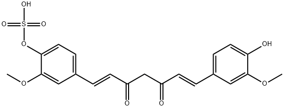 Curcumin Sulfate Sodium Salt Struktur