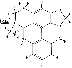 (7R)-6,7,7aβ,8-Tetrahydro-7-methyl-5H-benzo[g]-1,3-benzodioxolo[6,5,4-de]quinolin-12-ol 7-oxide Struktur