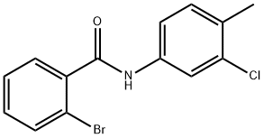 2-bromo-N-(3-chloro-4-methylphenyl)benzamide Struktur